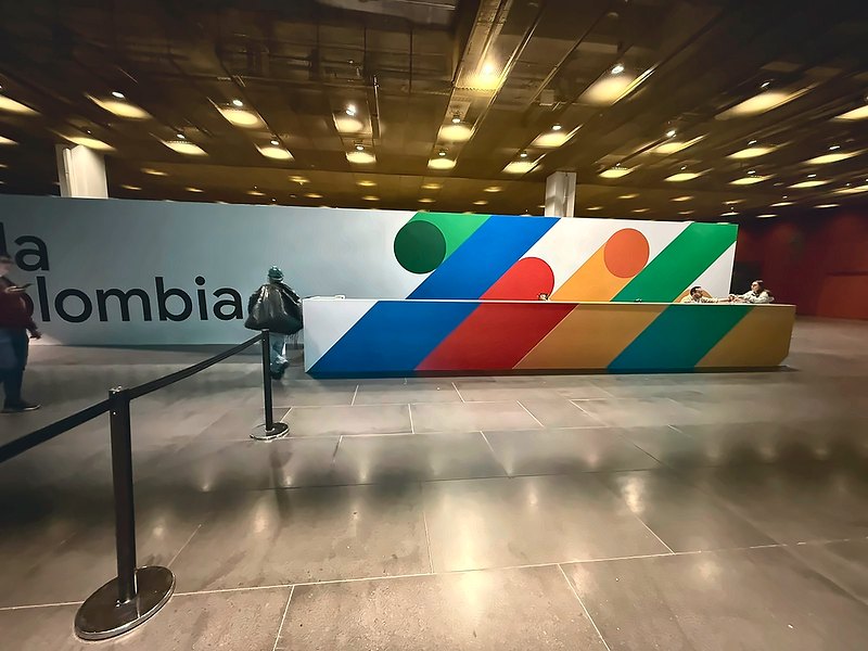 Counter de registro con gráfica de colores para un evento